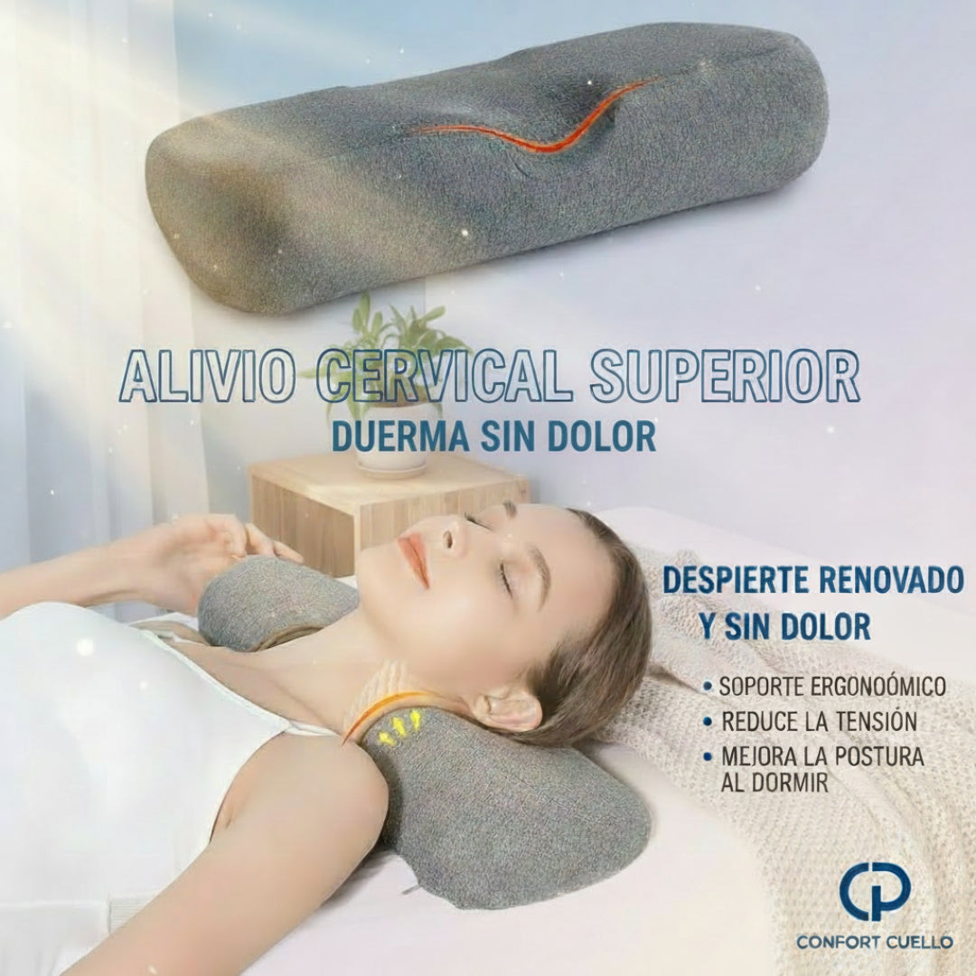 Almohada Cervical, Elimina la Tension de tu Cuello y Mejora tu Despertar